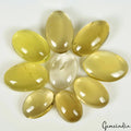 330 Ct Natural Lemon Quartz Citrine 21-29mm Oval Cabochon Loose Untreated Gems