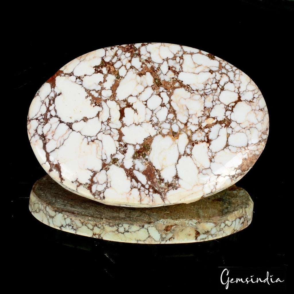 Natural Untreated White Oval Cab Turquoise Pendant Size 160.00 Ct Loose Gemstone