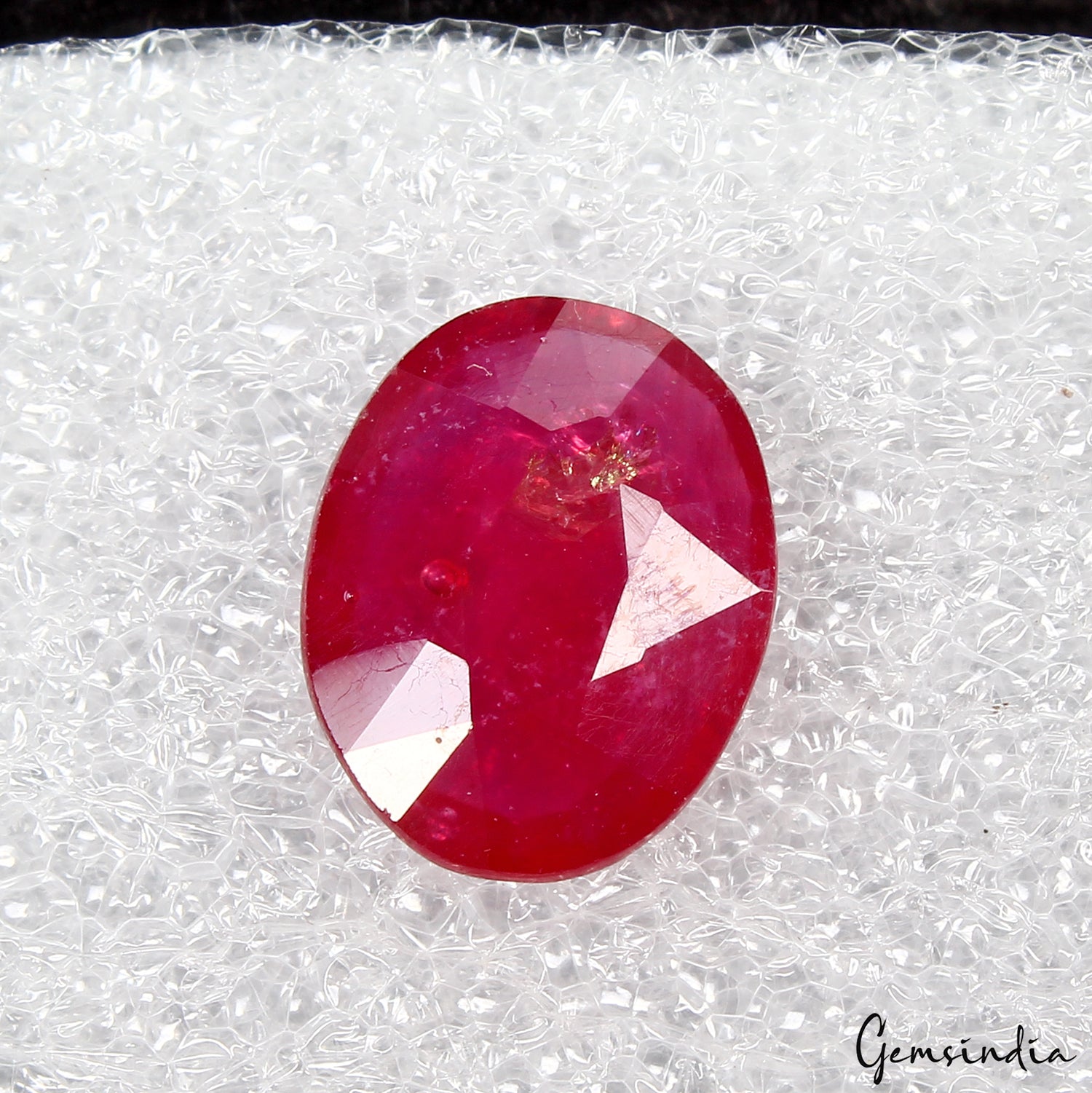 6.85Ct Natural Top Red Pink Normal Heated Ruby Mozambique Oval Cut Gemstone excl