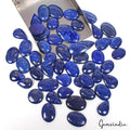 52 Pcs Natural Blue Lapis Lazuli 21-39mm Mix Cabochon Loose Gemstones 1360 Cts