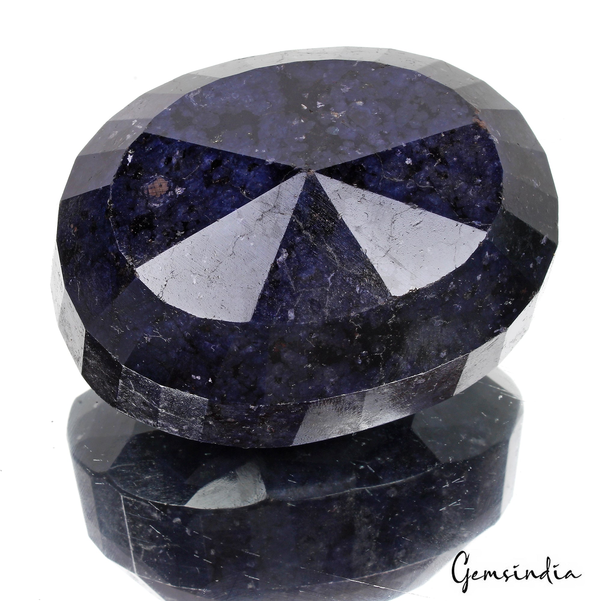 Blue Sapphire Loose Gemstone, Color Enhanced — 72 x 53 x 40mm, 1720 Ct, Madagascar