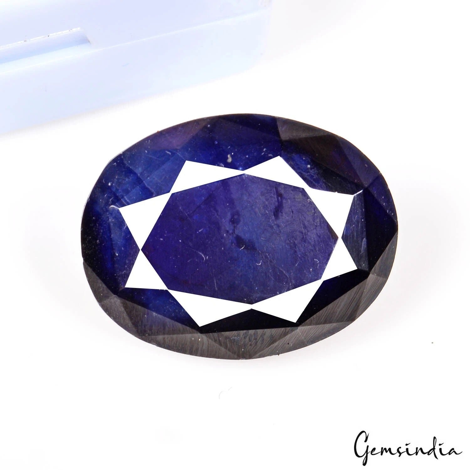 Blue Sapphire Loose Gemstone, Heated, Royal Blue — 23x17x11 mm, 49.90 Ct, Sri Lanka