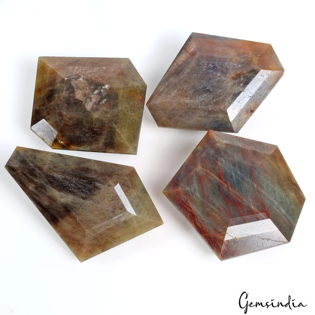 1360 Ct Natural Untreated Brown Golden Sapphire Mix Cut Faceted Loose Gems Lot