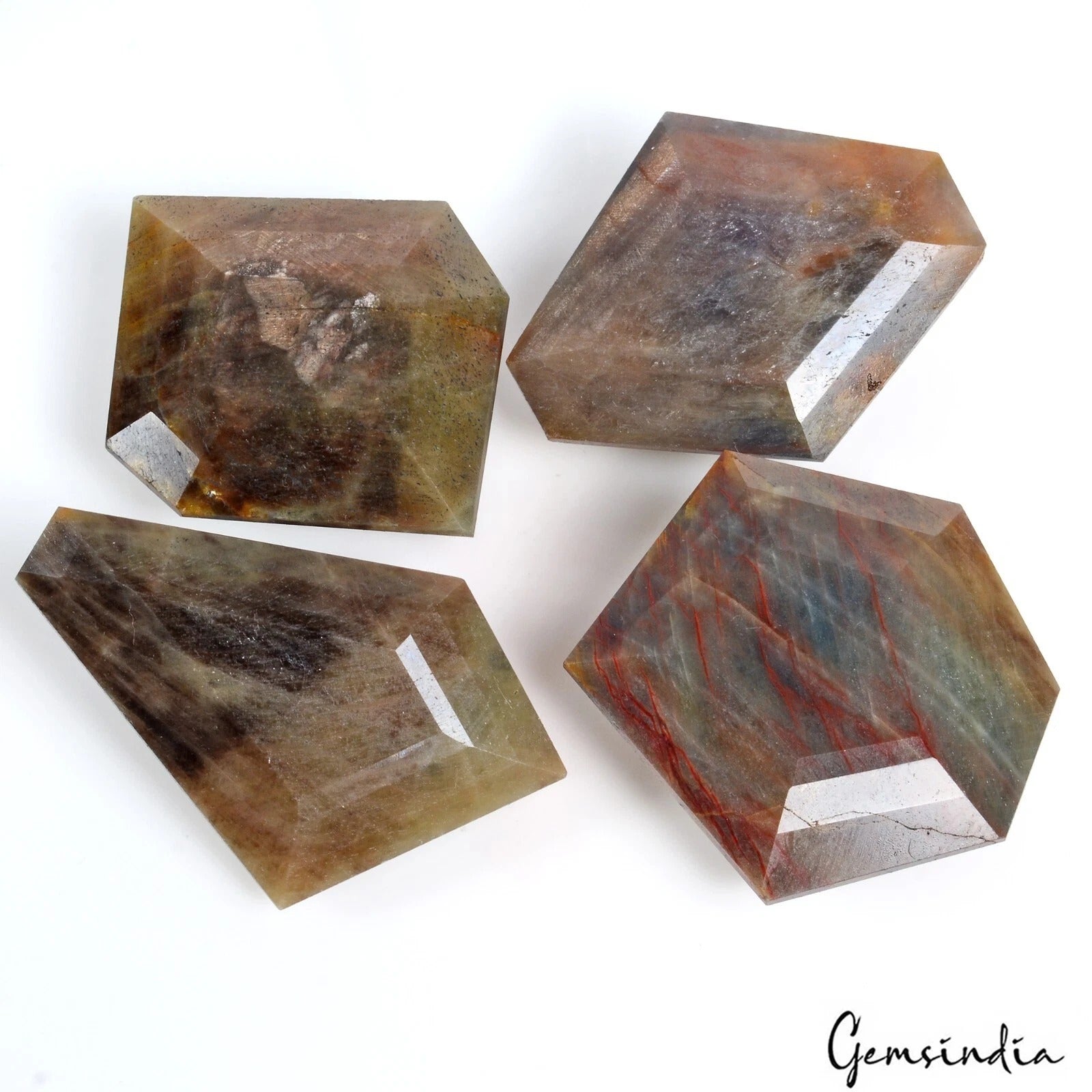 1360 Ct Natural Untreated Brown Golden Sapphire Mix Cut Faceted Loose Gems Lot