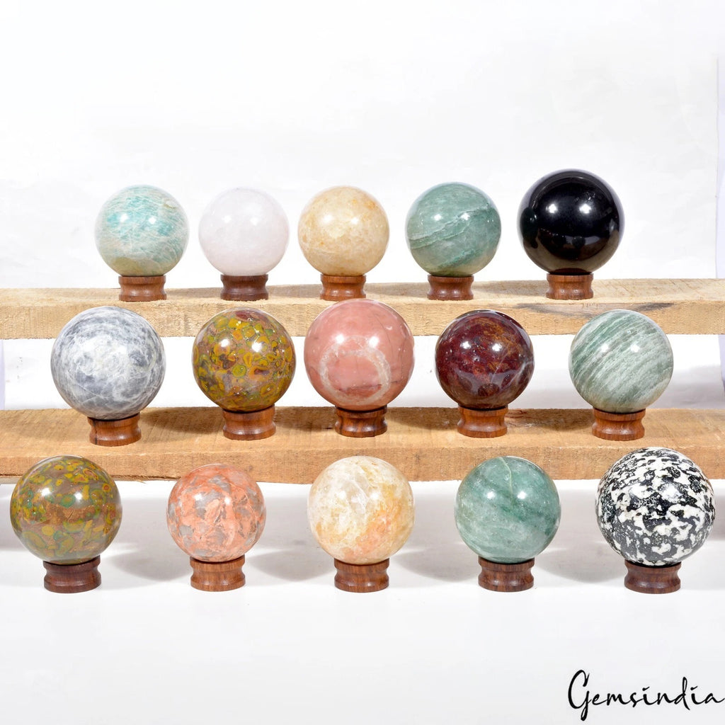 Multi-Gemstone Sphere, Untreated — 48mm, 16860 Ct
