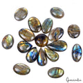 Labradorite Lot, Cabochon, Untreated — 17 Pieces, 21mm to 33mm, 430 Ct