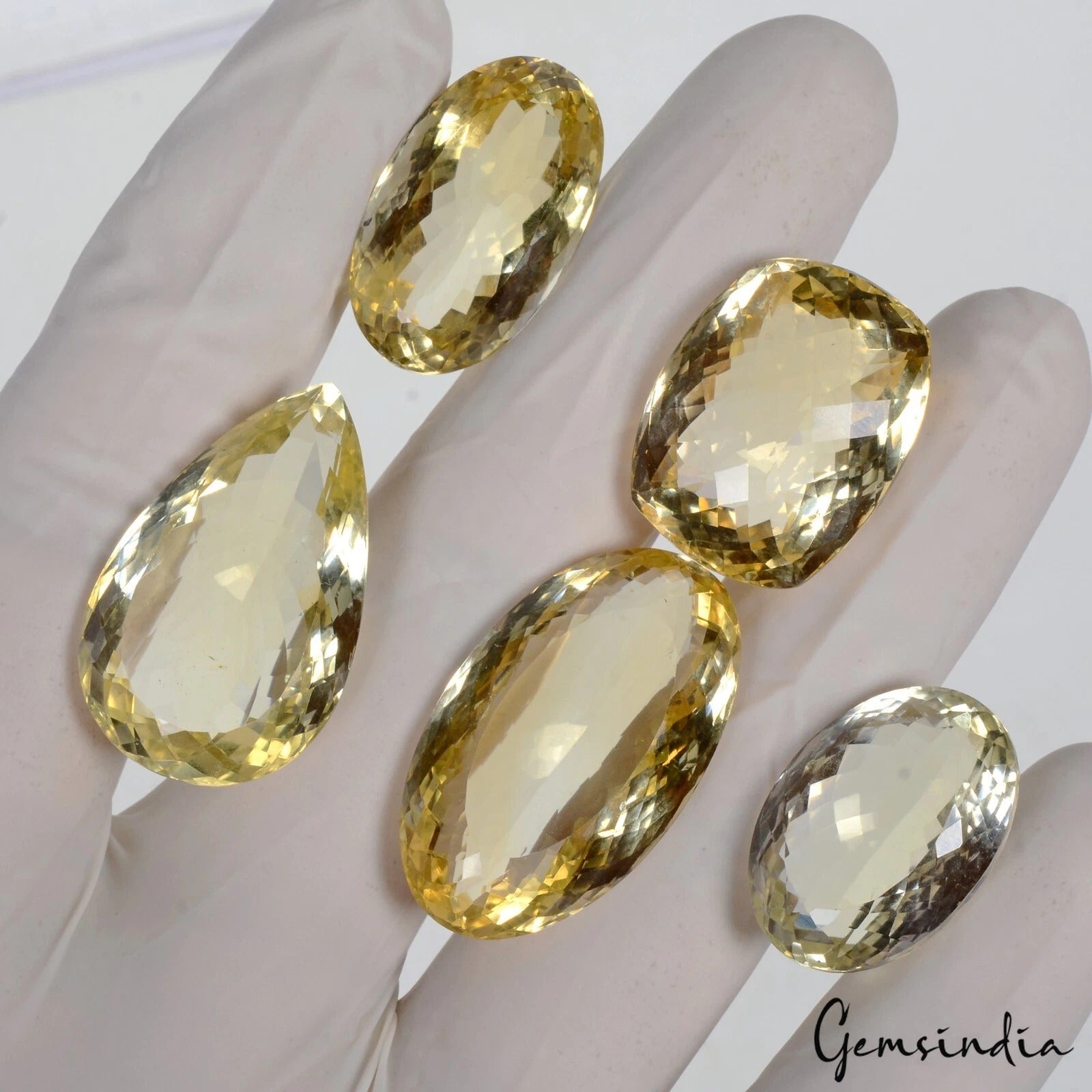 182.40 Cts Natural Brazilian Citrine Mix Cut Loose Jewelry Making Gemstones Lot