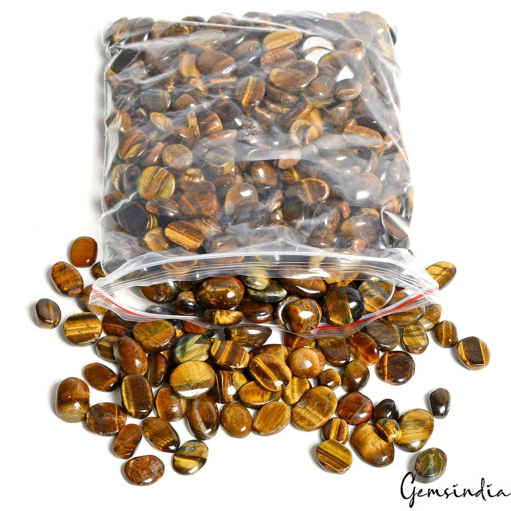 3500 Cts/585 Pcs Natural Brown Tiger Eye Mix Cab Loose Gems Superb Wholesale Lot