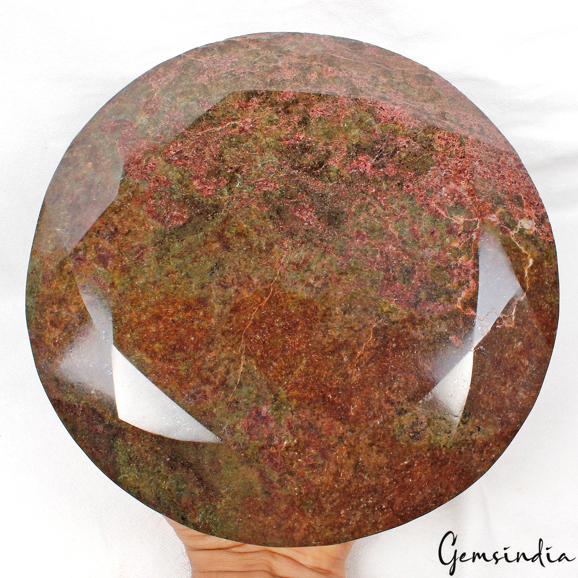 Biggest 7.2 Kilo Natural Ruby In Zoisite 8" Round Untreated Rare Huge Gemstone