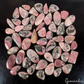 Rhodochrosite Lot, Cabochon, Untreated — 55 Pieces, 18mm to 34mm, 1100 Ct