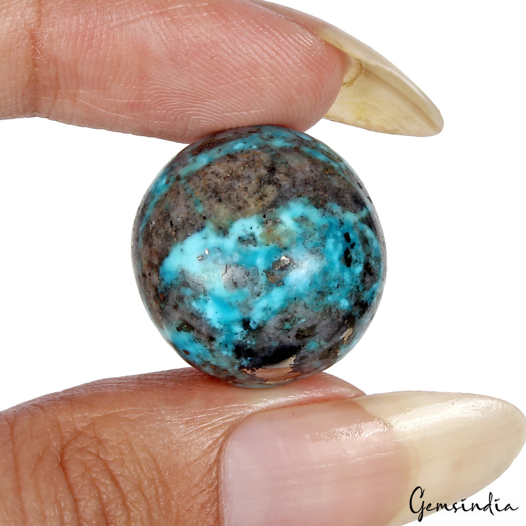 41.95 Ct Certified Natural Iranian Turquoise Rare Top Quality Untreated Gemstone
