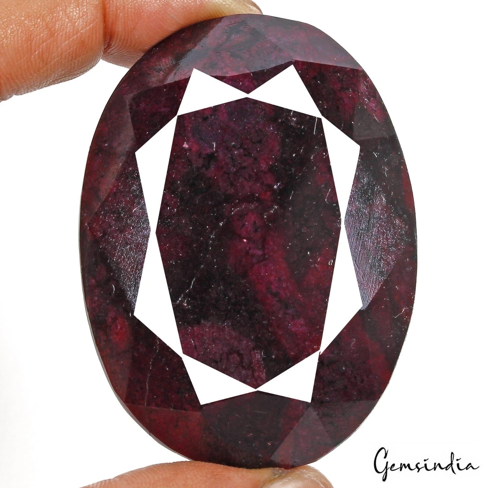 Natural Red Ruby Oval Cut Faceted Earth Mined Huge Size 660 Cts Loose Gemstone