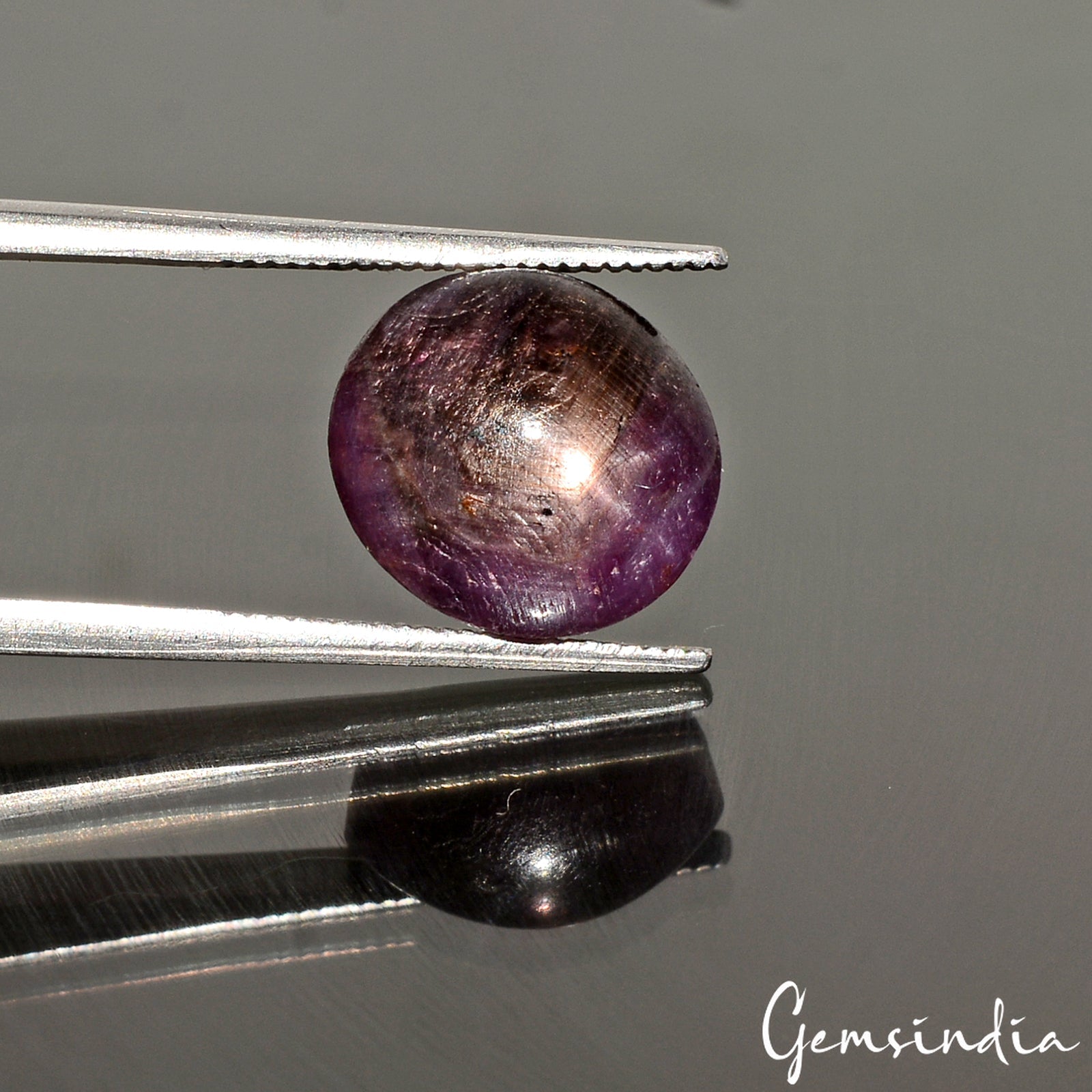 Certified 8.25 Ct Natural Unheated Natural Red Star Ruby Oval Cab Loose Rare Gem