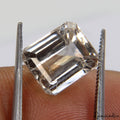 5.50Ct Natural High Quality Peach Morganite Emerald Cut Loose Certified Gemstone