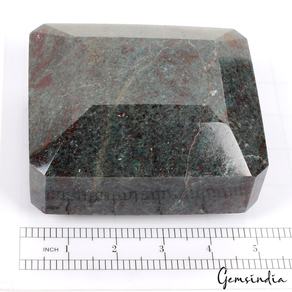 2.4 Kilo Natural Ruby Kyanite Octagon Cut Untreated Huge Earth Mined Gemstone