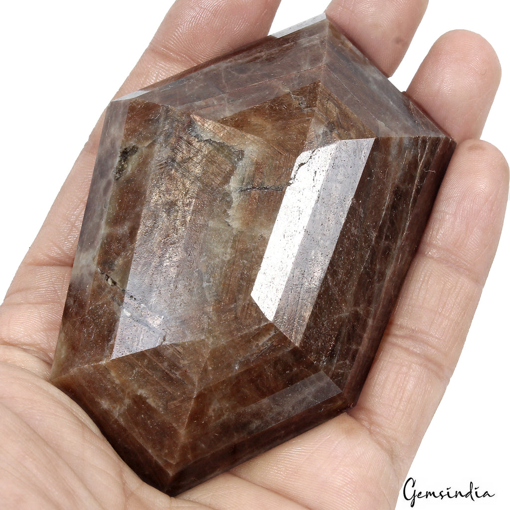 Sapphire Loose Gemstone, Untreated, Brown — 96 x 62 x 25 mm, 1390 Ct