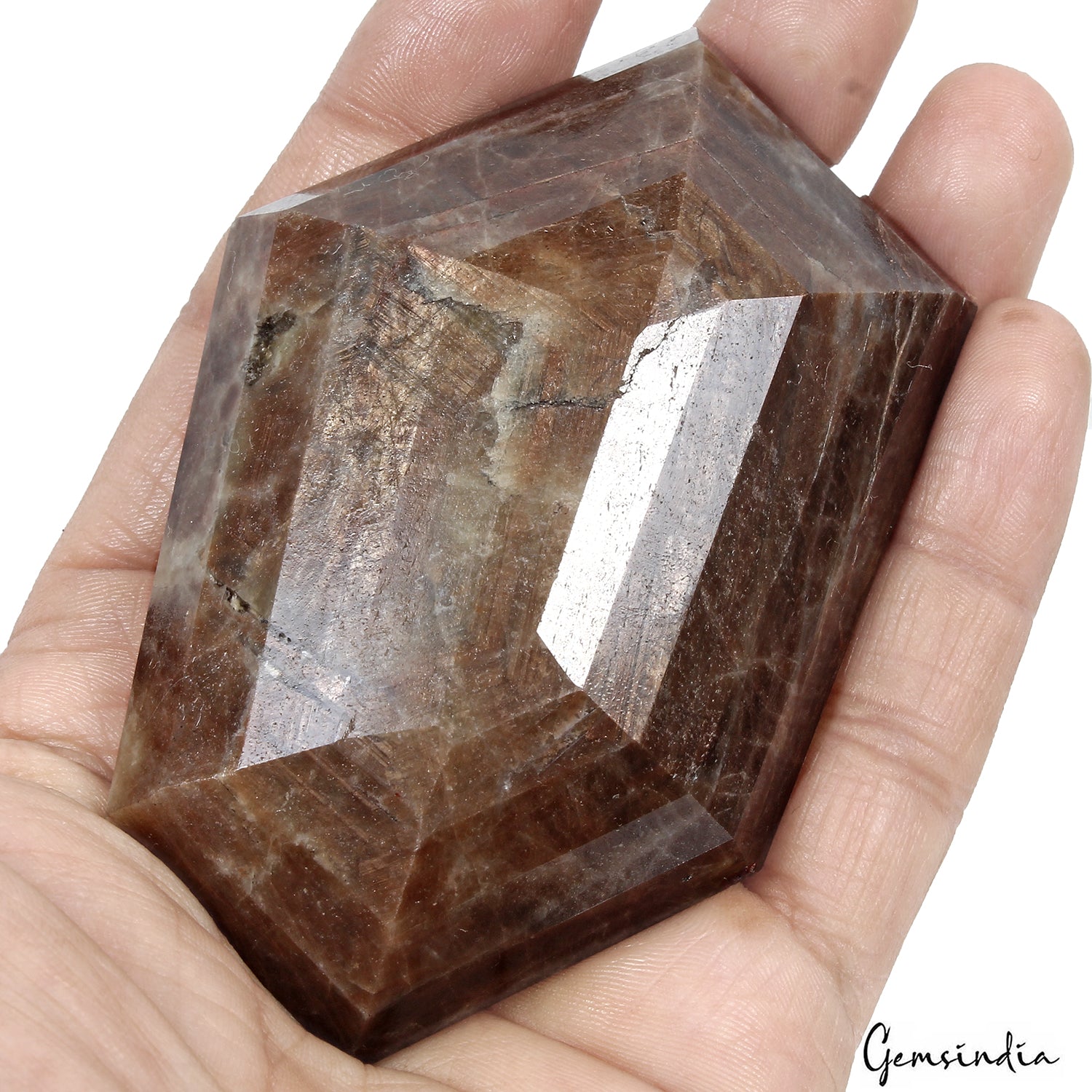 Sapphire Loose Gemstone, Untreated, Brown — 96 x 62 x 25 mm, 1390 Ct