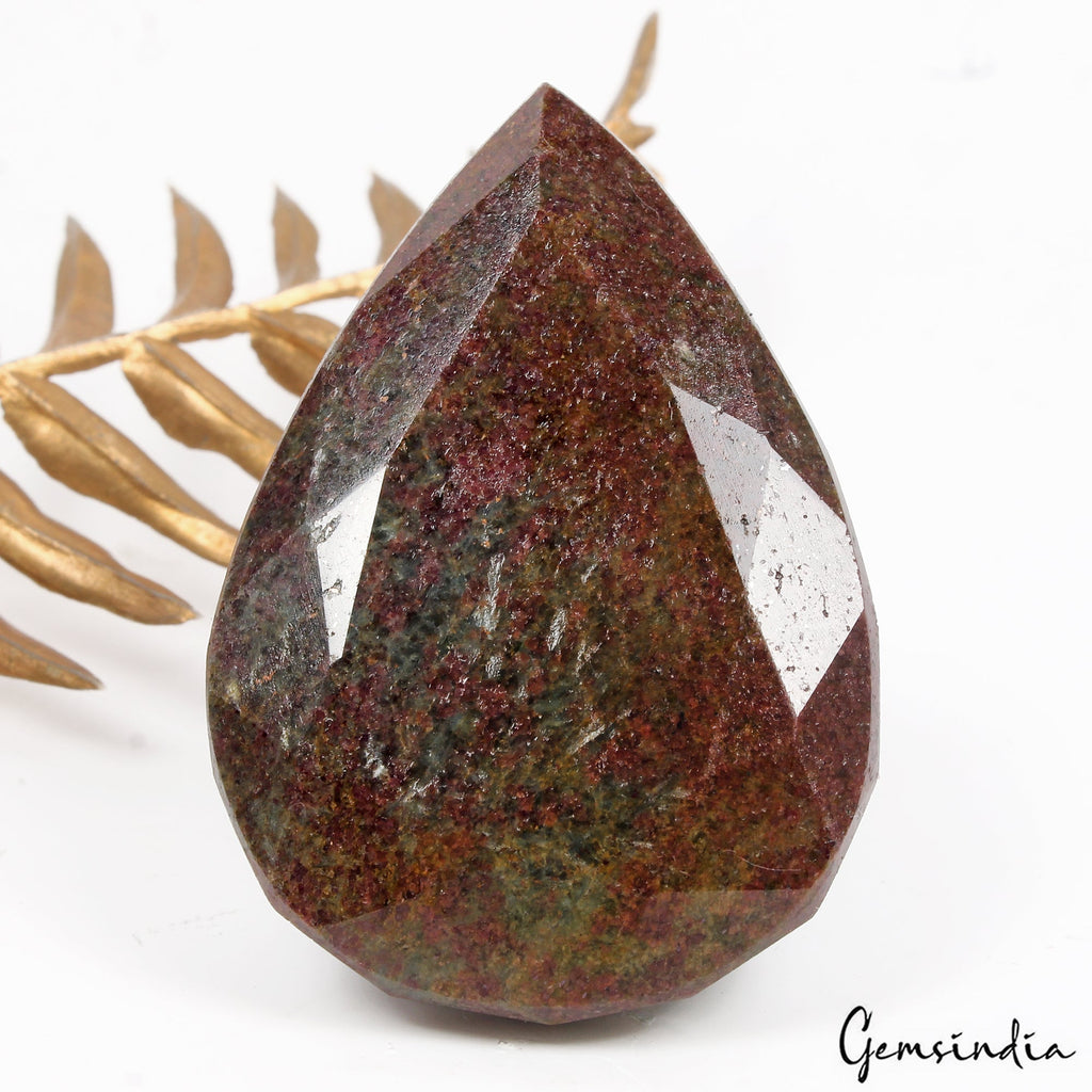 400 Ct Natural Untreated Bi-Color Ruby Kyanite Pear Cut Loose Museum Size Gem