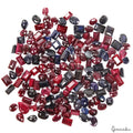 Certified 1500 Cts/159 Pcs Natural Red Ruby Blue Sapphire Mix Cut Loose Gems Lot