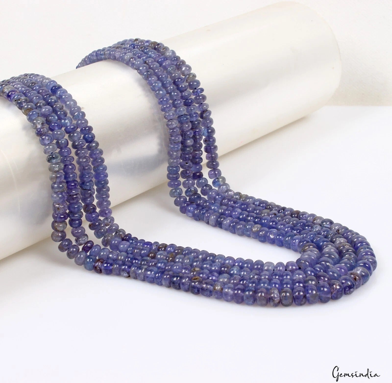 Tanzanite Necklace, Violet — 18", 560 Ct, Tanzania