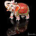Marble Elephant Figurine — 6.5x5.2x3.1 Inch, 1.6 Kg