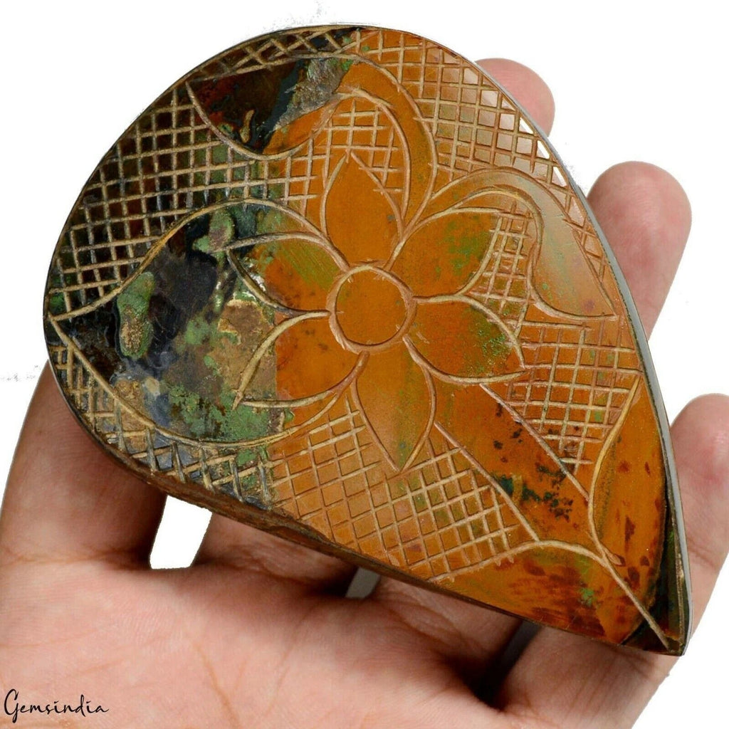 1350 Cts Natural Untreated Bi Color Tiger Eye Pear Hand Carved Earth Mined Gem