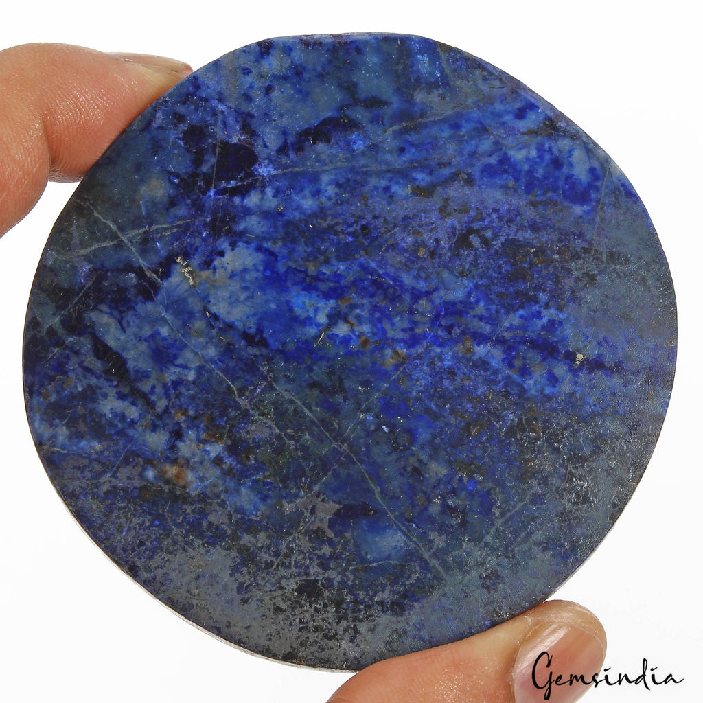 1040 Cts Natural Blue Lapis Lazuli Round Cut Carving Earth Mined Loose Huge Gem