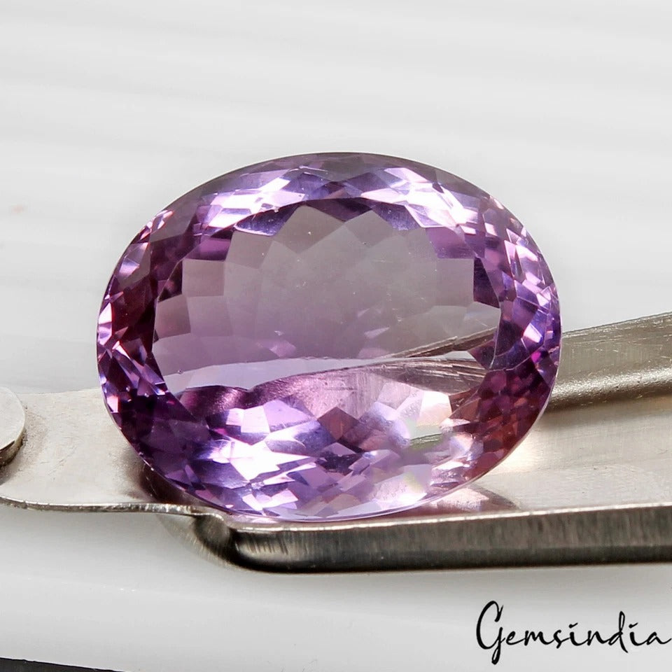 VVS 27.10 Ct Natural Untreated Brazilian Purple Amethyst Oval Cut Loose Gemstone