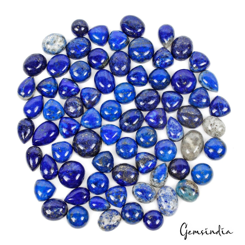 330 Cts Natural Blue Lapis Lazuli Mix Cab 8mm-14mm Loose Wholesale Gemstones Lot