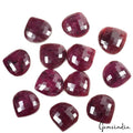 Loose Gemstone Checkerboard Cut 450 Ct Pear Shape 23-26mm Natural Red Ruby Lot