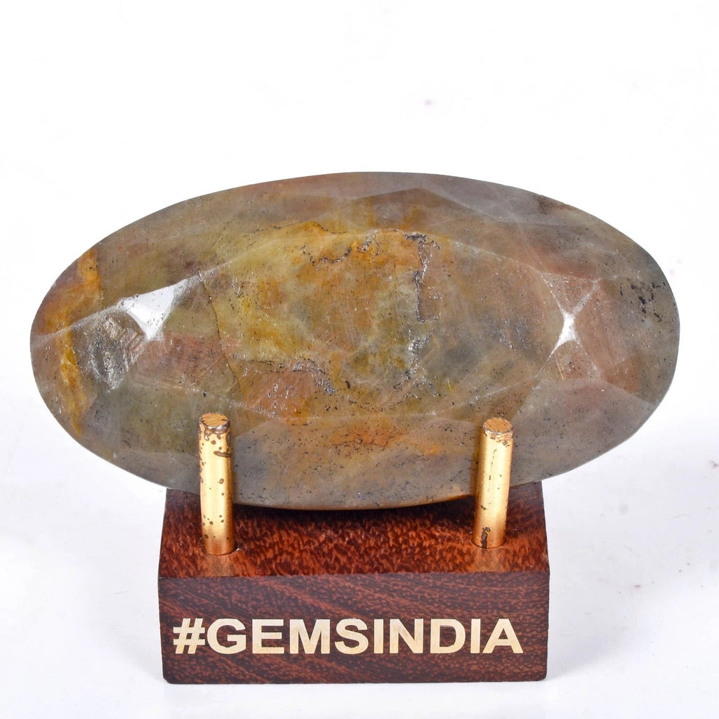 500 Ct Natural Brown Blue Red Sapphire Oval Faceted Earth Mined Certified Gems