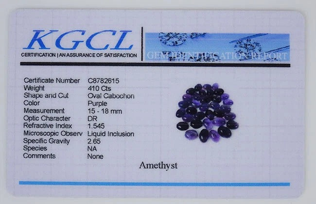 410 Ct Natural Purple Amethyst Oval Cab Certified Gemstone Lot 34 Pc For Jewelry