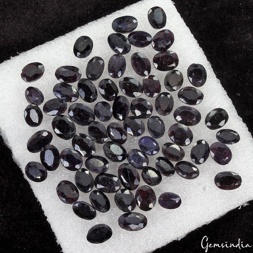 295 Cts/64 Pcs Natural Blue Sapphire Oval Cut 9-11mm Loose Wholesale Gems Lot
