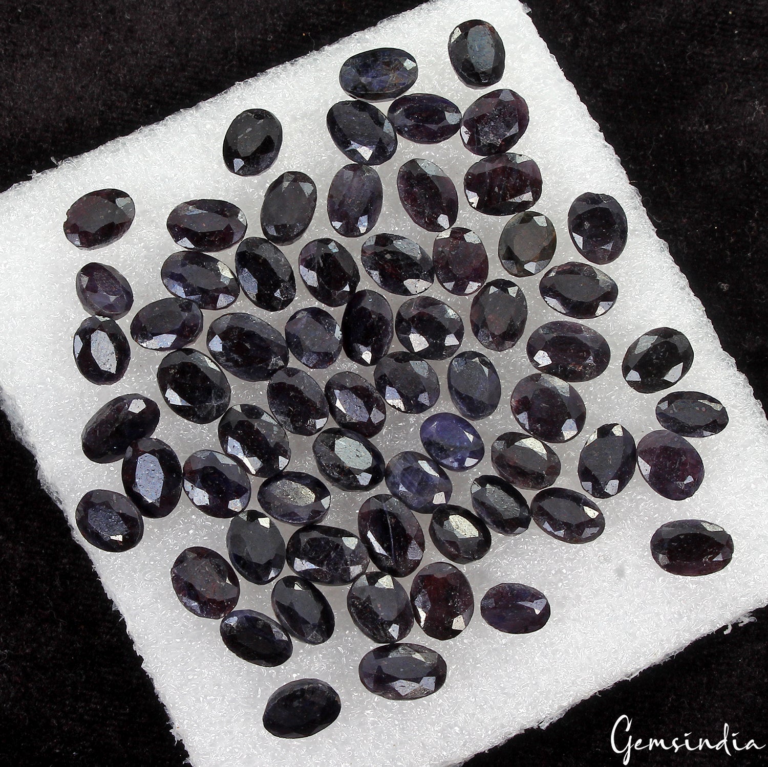 295 Cts/64 Pcs Natural Blue Sapphire Oval Cut 9-11mm Loose Wholesale Gems Lot