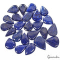 1220 Ct/24 Pcs Natural Blue Gold Pyrite Lapis Lazuli Pear Cab Wholesale Gems Lot