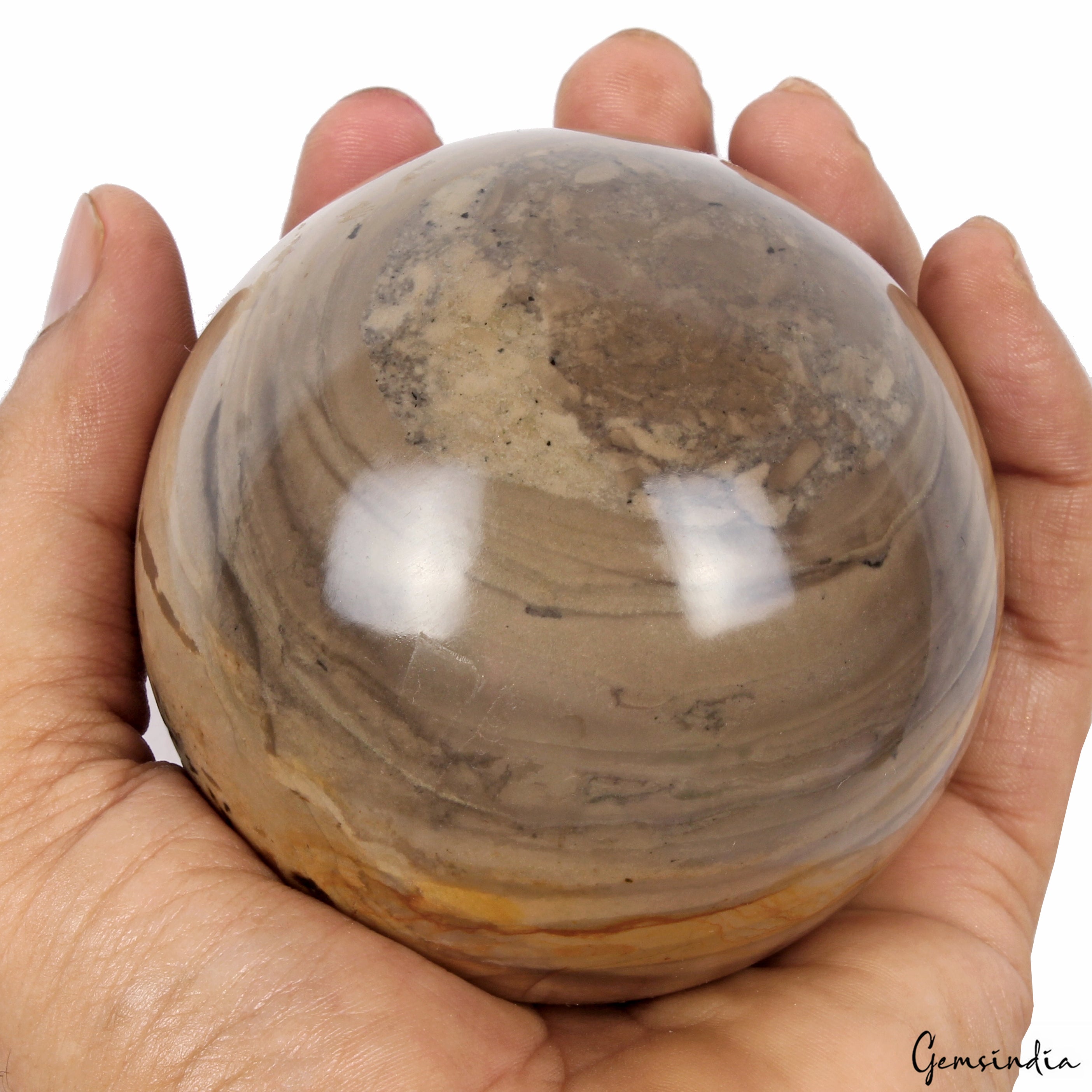 3630 Ct Natural Untreated Forest Agate Heling Crystal Mineral Sphere With Stand