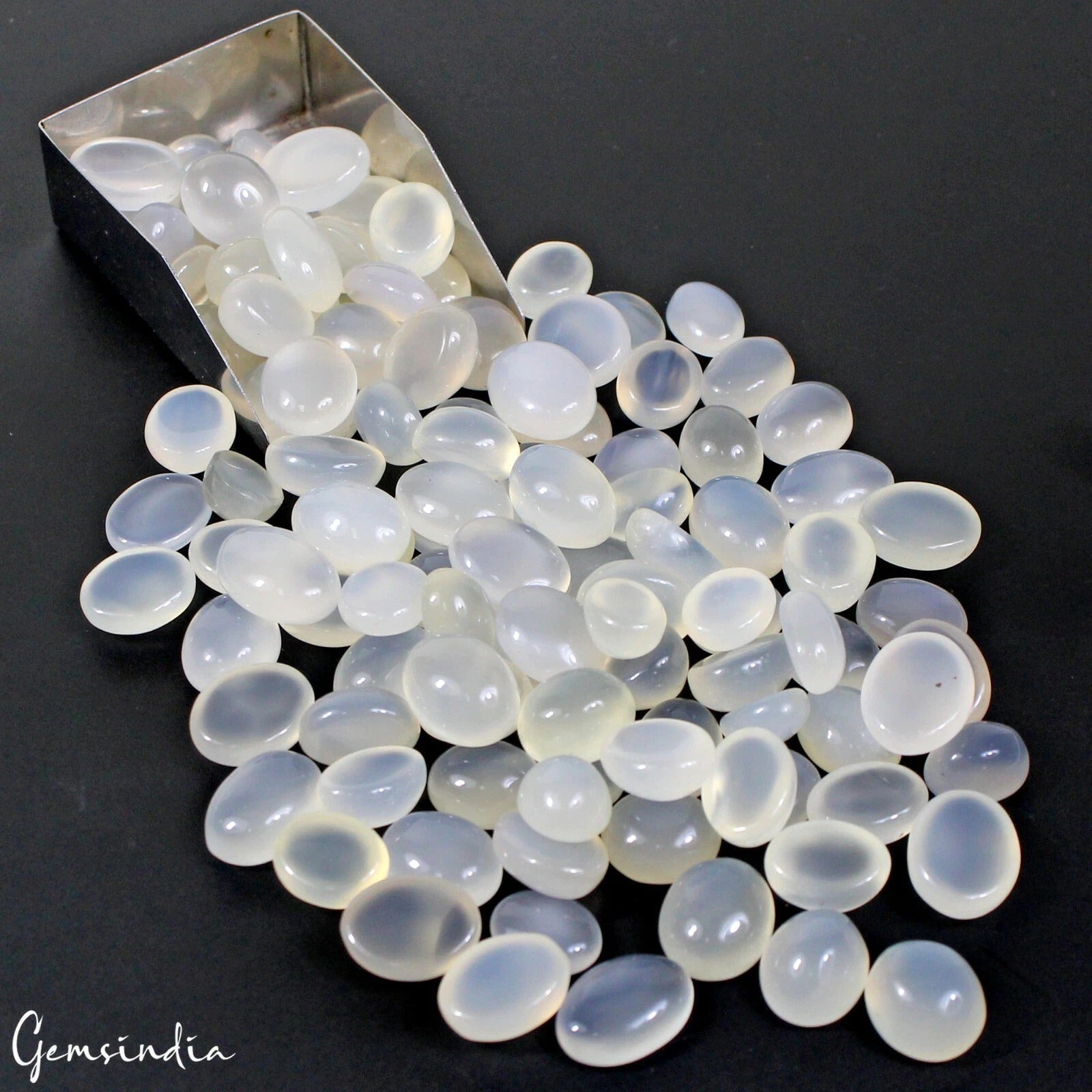 110 Pcs Natural Moonstone 10-15 Untreated Top Quality Oval Cabochon Gemstones