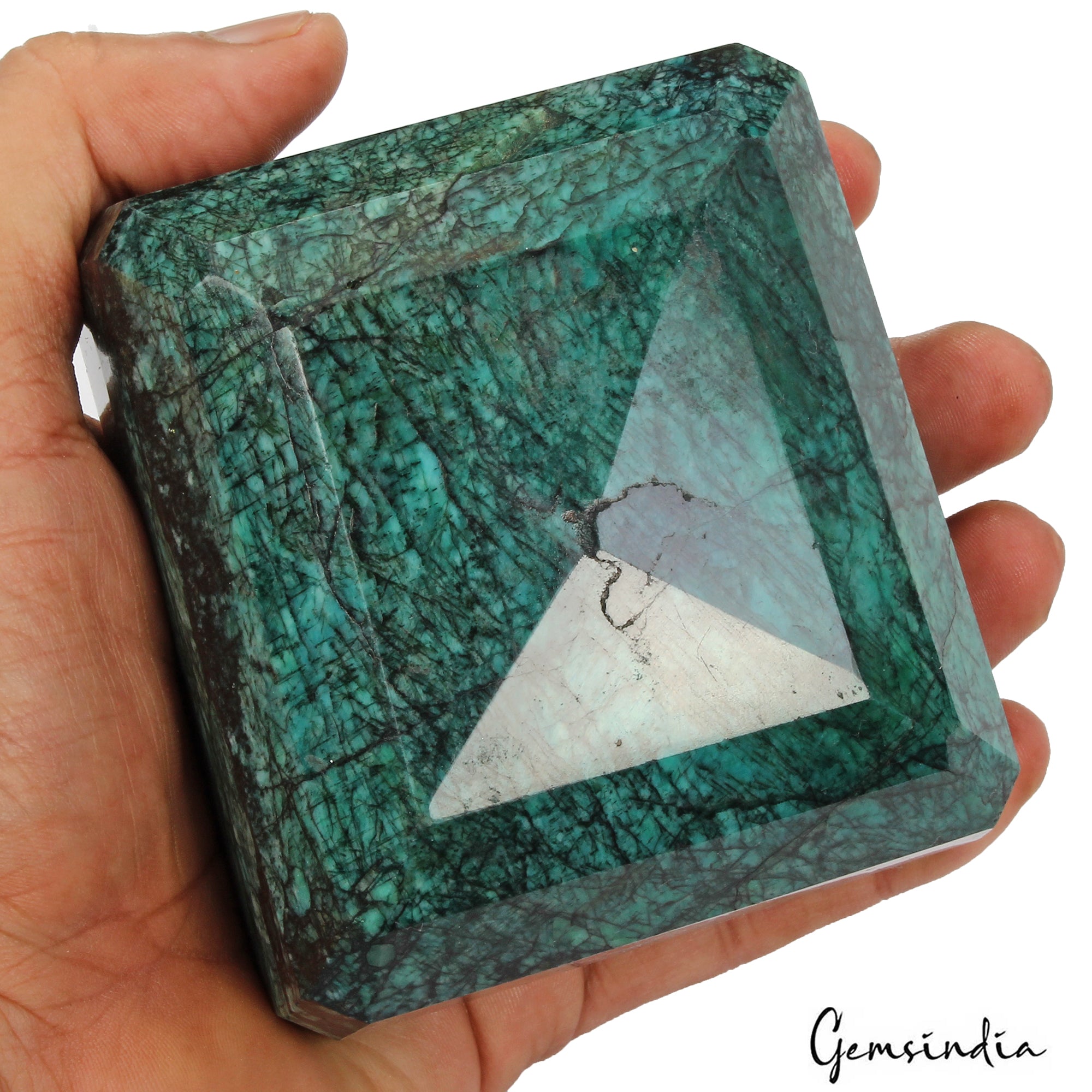4670 Ct Natural Green Zambian Blue Green Emerald Octagon Cut Earth Mined Gems