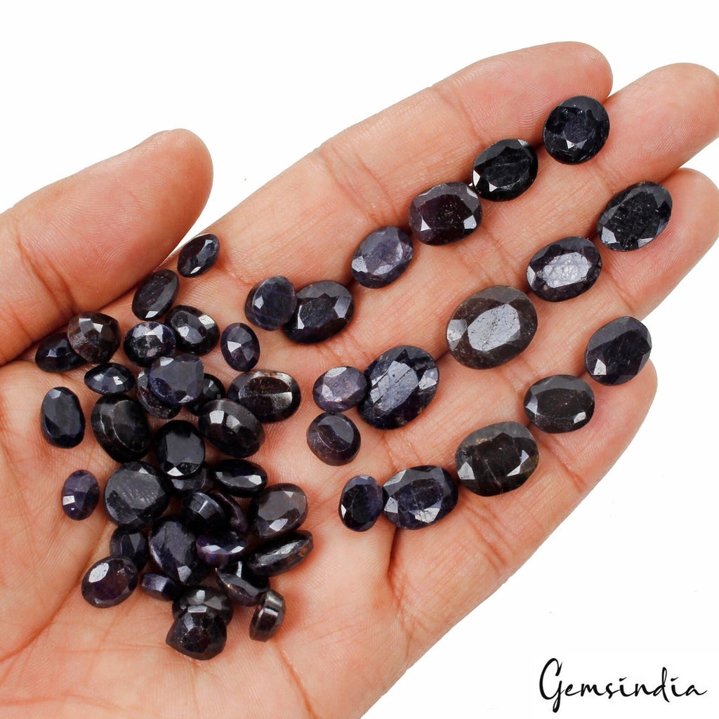 Natural Blue Sapphire Oval Cut Faceted Loose Wholesale Gemstone Lot 249.30 Cts