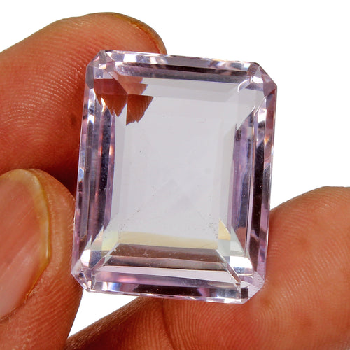 Amethyst Loose Gemstone, Octagon Cut, Untreated — 24x19x12mm, 45.70 Ct, Brazil