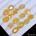 36.30 Ct Natural Untreated Ceylon Yellow Sapphire Oval Cut Loose Gemstones~14Pcs