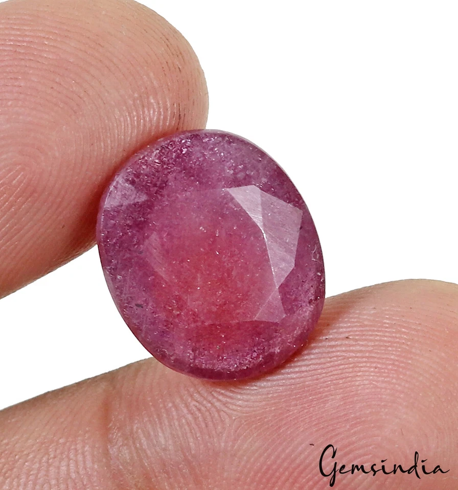 Ruby Loose Gemstone, Heated, Red — 15x12x5mm, 11.40 Ct, Mozambique