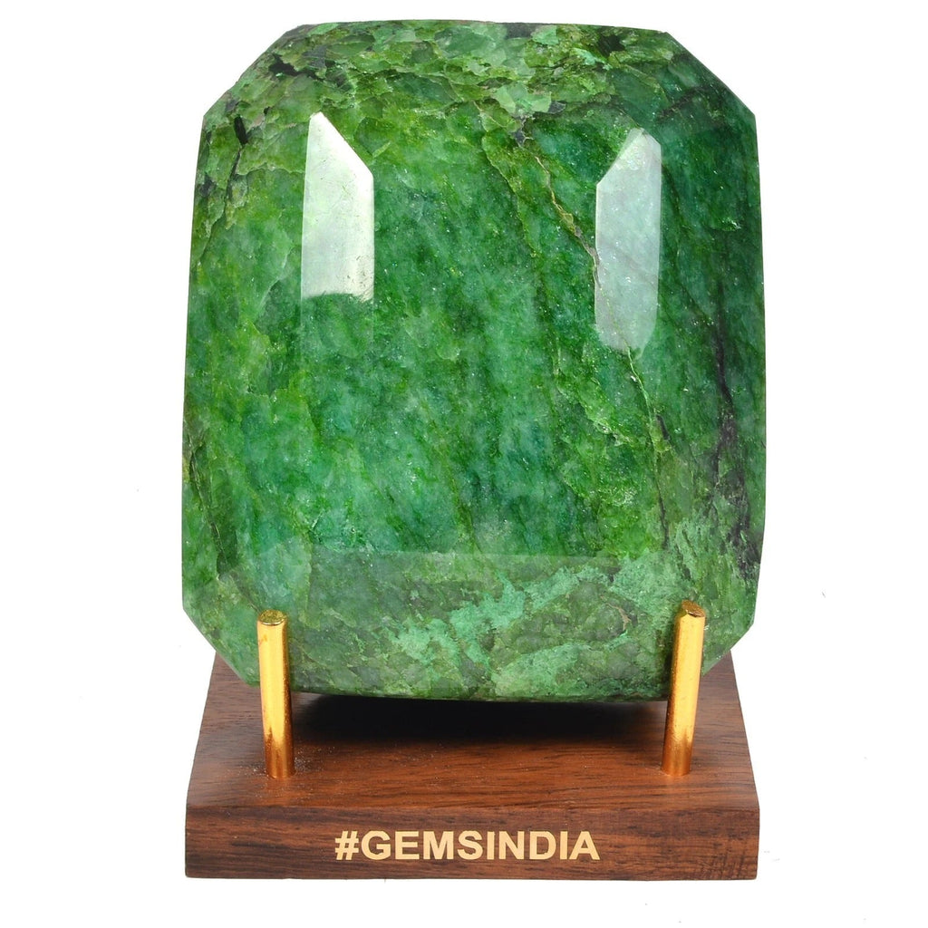 3850 Ct Natural Brazilian Green Emerald Octagon Cut Huge Loose Museum Size Gem