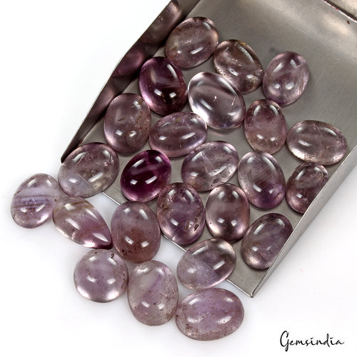 Amethyst Cabochon, Untreated, Purple — 16mm to 21mm, 360 Ct, Madagascar