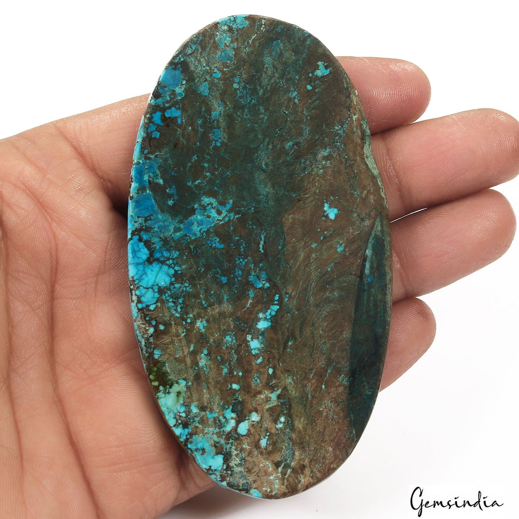 440 Ct Blue Spiderweb Turquoise Oval Cabochon Arizona Loose Huge Gems From U.S