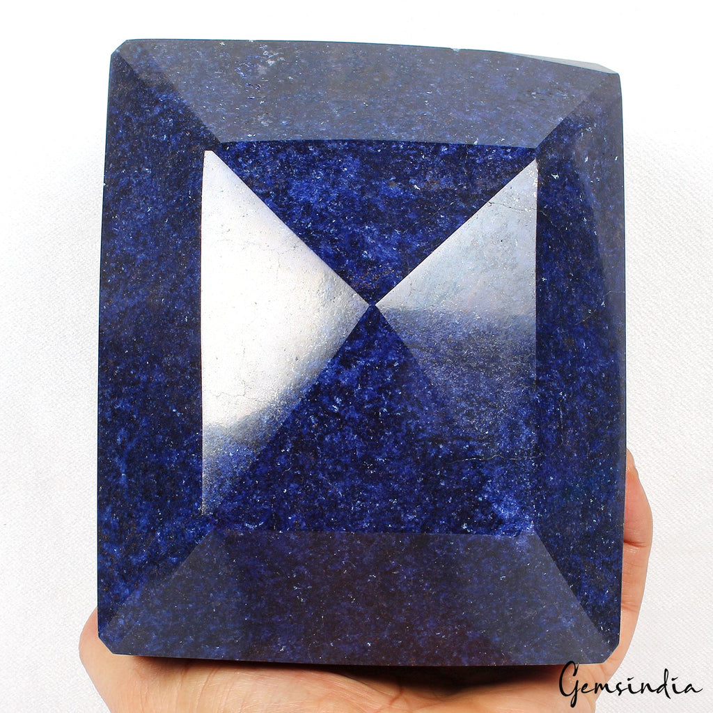 5 Kilo Natural Blue Sapphire Octagon Cut Large Madagascar Earth mined Gemstone