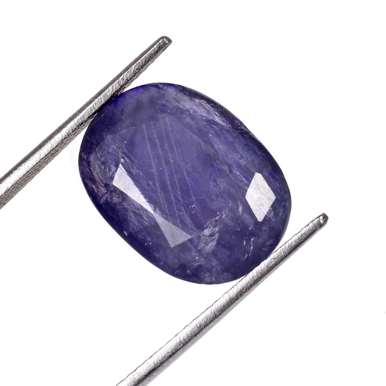 Certified 10.00 Cts Natural Untreated Blue Iolite Oval Cut Loose Gems For Ring