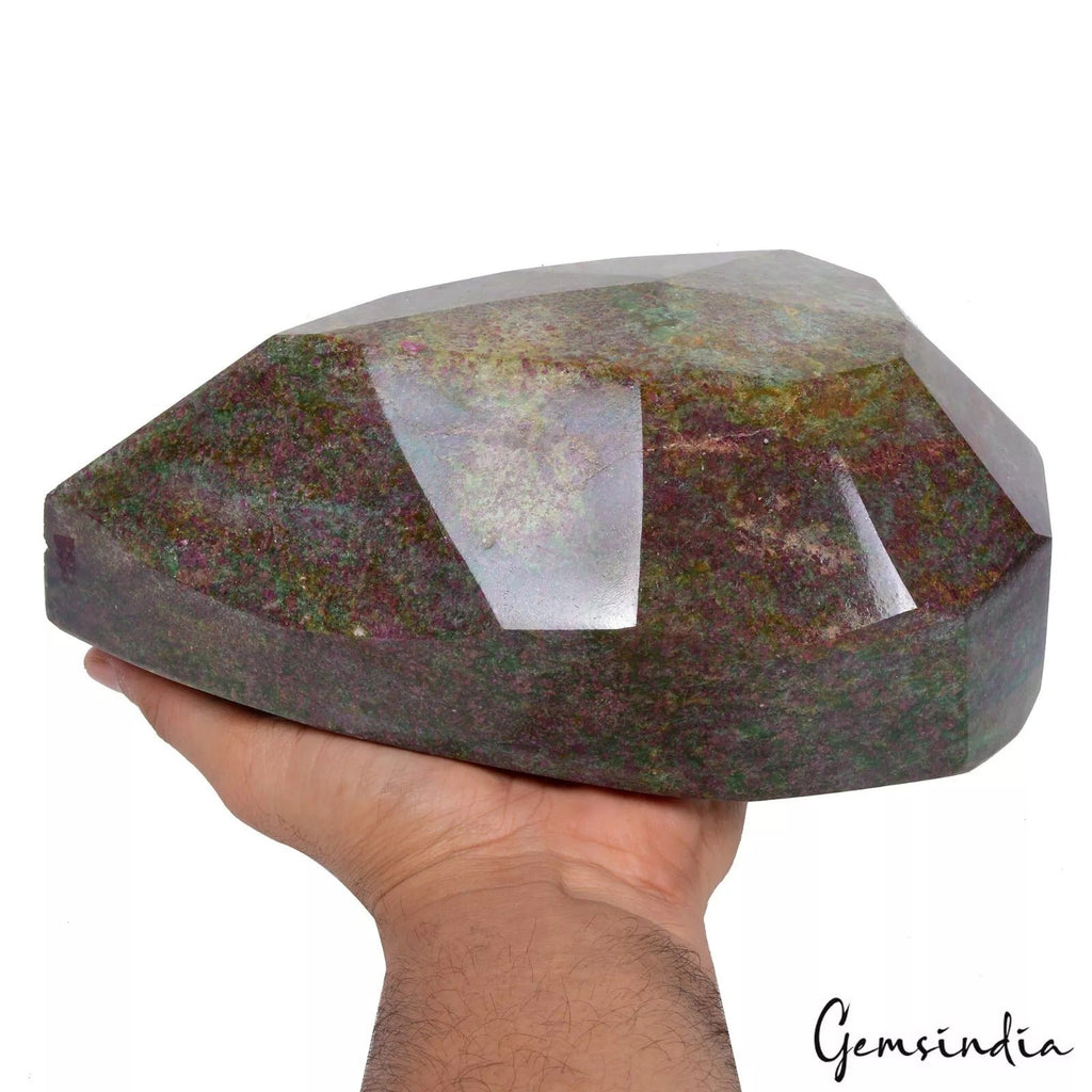 6.1 kilo~Natural Untreated Ruby Fuchsite True Huge Museum grade Pear Gemstone NM