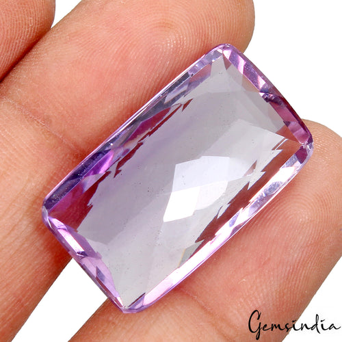 Amethyst Loose Gemstone, Untreated, Purple — 27 x 15 x 8mm, 30.10 Ct