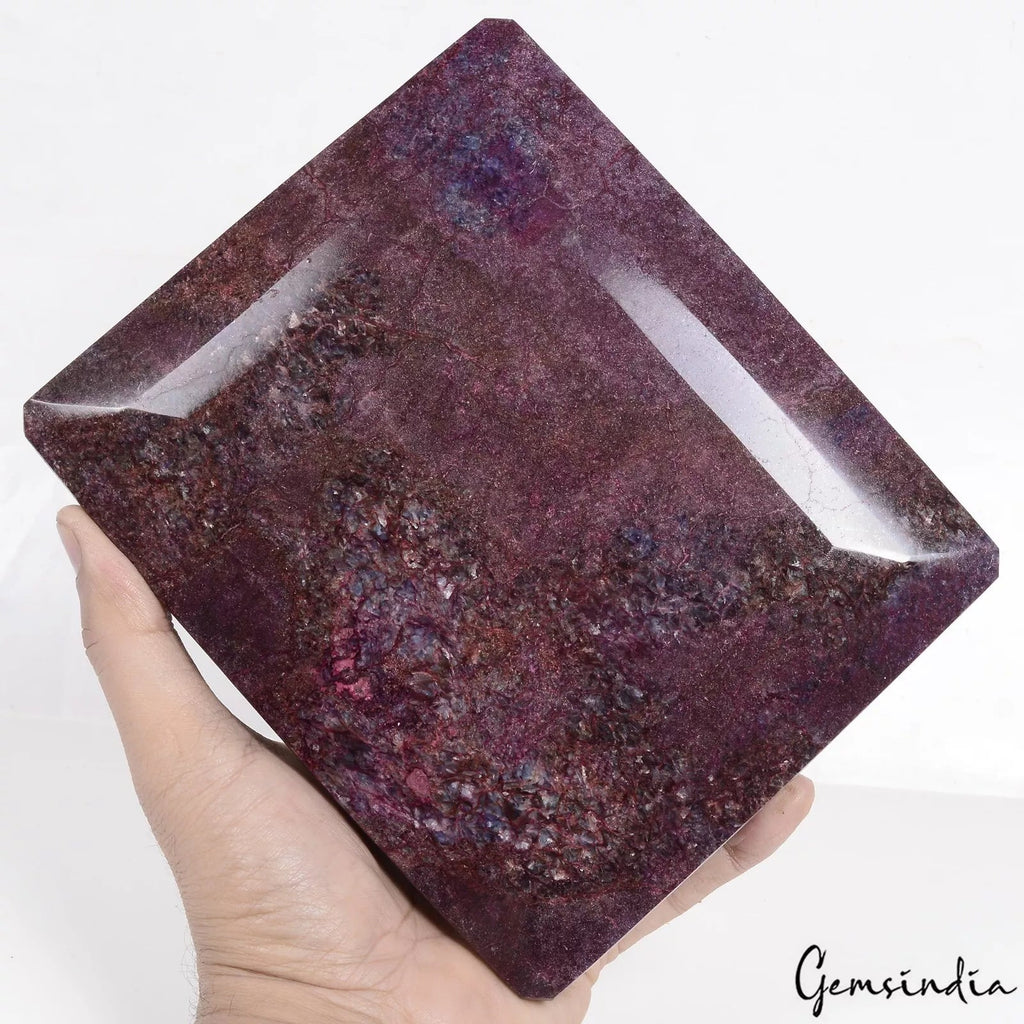 Large Natural Red Ruby 3.7 Kilo Octagon Cut Earth Mined Huge Size Loose Gemstone
